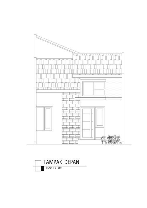 foto tampak rumah tipe Lily 40/75 perumahan Taman Sukodono Indah