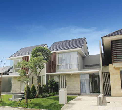 foto tampak rumah tipe CONSTANTINE perumahan STAMFORD PLACE CITRALAND