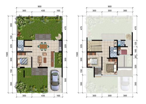 foto denah rumah tipe CONSTANTINE perumahan STAMFORD PLACE CITRALAND