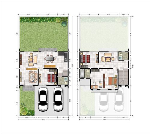 foto denah rumah tipe DAVENDRA perumahan SAFIRA GARDEN