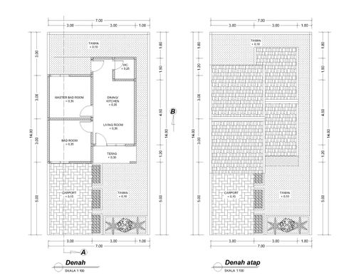 foto denah rumah tipe 36/98 perumahan PT Rejawan Maju bersama