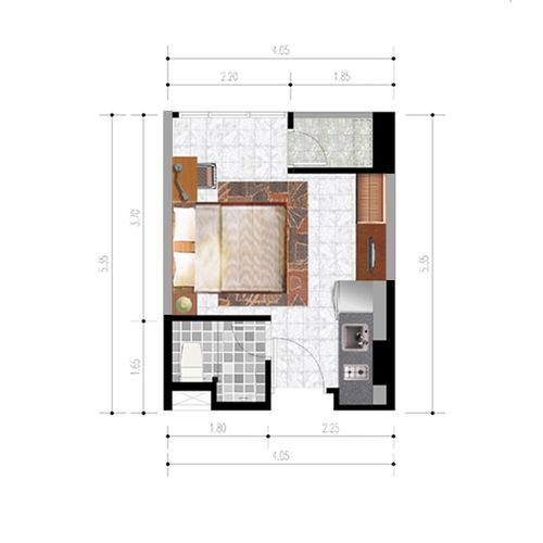foto tampak rumah tipe Studio Corner perumahan Grand Taman Melati Margonda 2