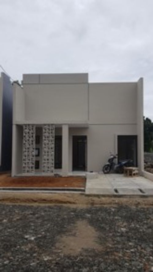 foto tampak rumah tipe 40/84 perumahan KOTA RANGKAS BARU