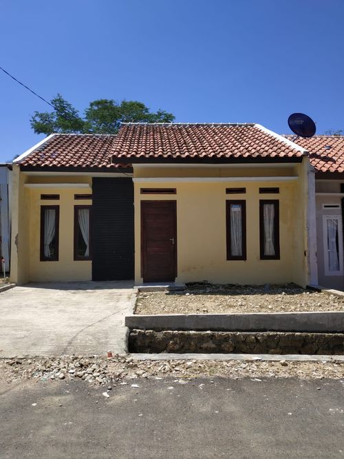 foto tampak rumah tipe 36/72 2021 perumahan Mutiara Cimerak Residence