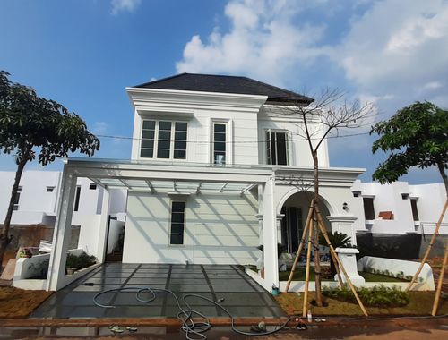foto tampak rumah tipe Villa Ibiza perumahan Kedaton Park Tahap 1