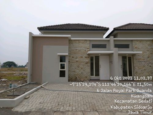foto tampak rumah tipe 62 perumahan Newtown Park