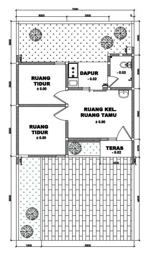 foto denah rumah tipe 62 perumahan Newtown Park
