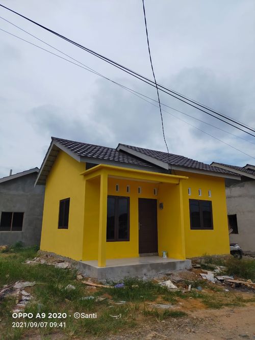 foto tampak rumah tipe 36 perumahan BALANGAN RESIDENCE TAHAP 6