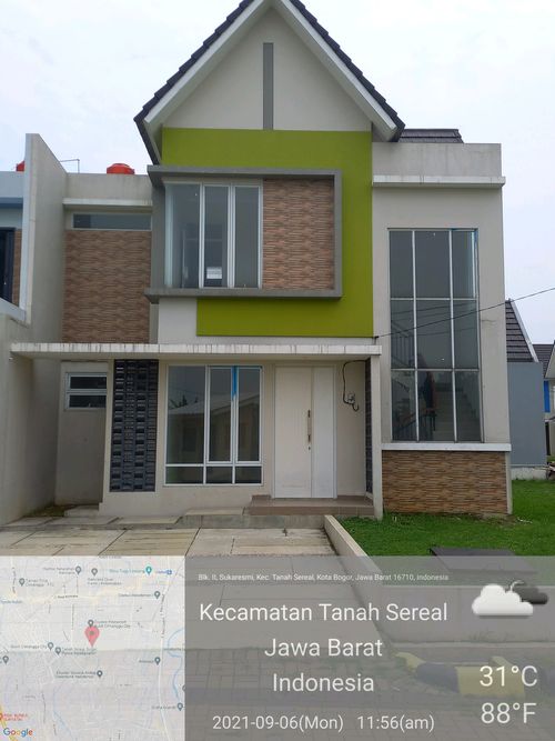 foto contoh rumah perumahan Bukit Cimanggu City unit II