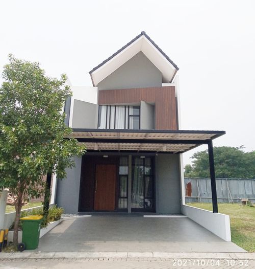 foto tampak rumah tipe Jura - B perumahan Metland Menteng