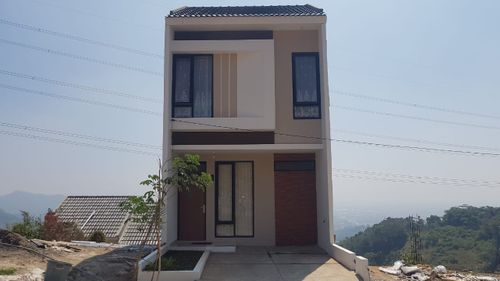 foto tampak rumah tipe 39 Compact (256) perumahan Bukit Sukanagara Resort