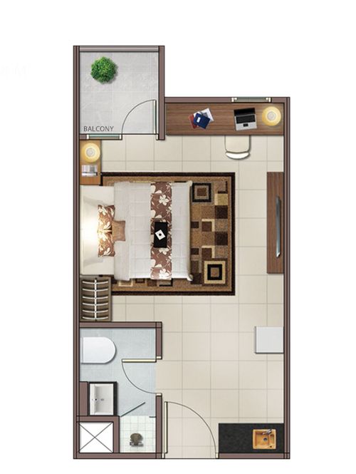 foto denah rumah tipe BSTU perumahan Vittoria Residence