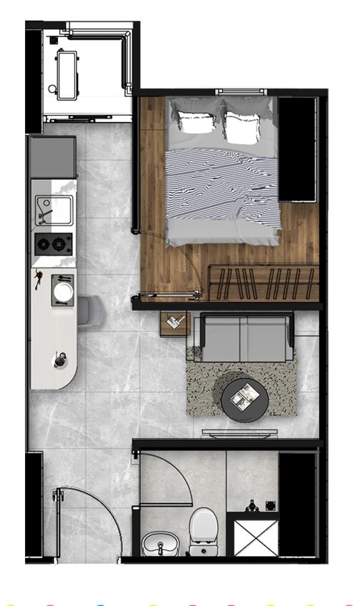 foto denah rumah tipe A1BR‐S perumahan Vittoria Residence