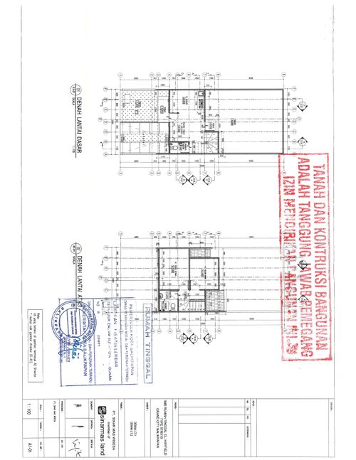 foto denah rumah tipe 57 perumahan Grand City Balikpapan Cluster Hayfield