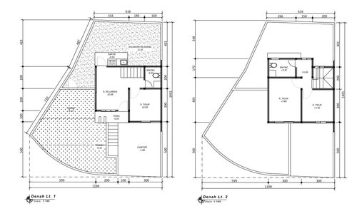 foto denah rumah tipe 39 Mezzanine perumahan Harmony Sindanglaya