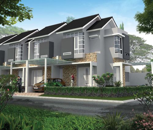 foto tampak rumah tipe 79/108 perumahan SA2.19-01 CLUSTER VASANA KHI