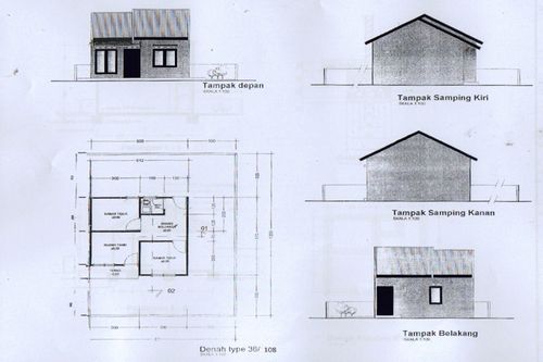 foto tampak rumah tipe 36 perumahan Griya Curup Embun II