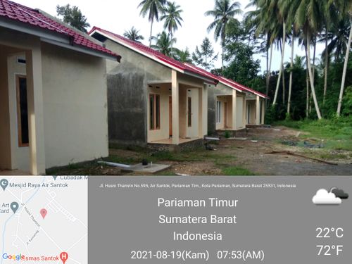 foto contoh rumah perumahan Perumahan Air Santok Asri