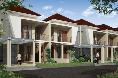 foto tampak rumah tipe Wedari perumahan IX.3-03 RUKO ARANA KHI