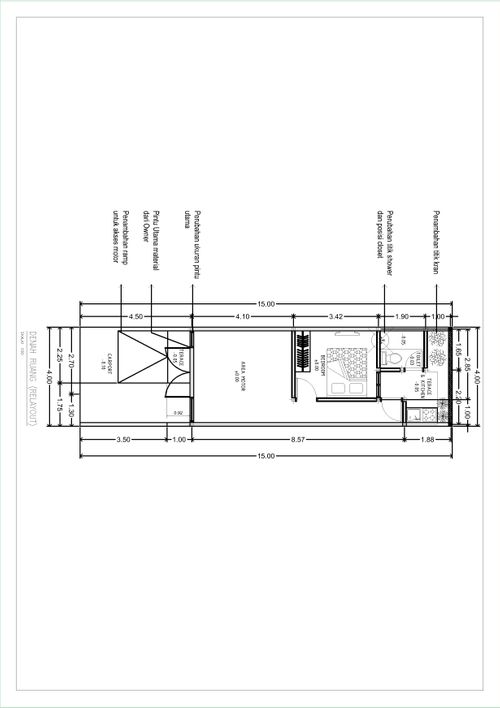 foto denah rumah tipe B2 33/60 perumahan ARKANA RESIDENCE