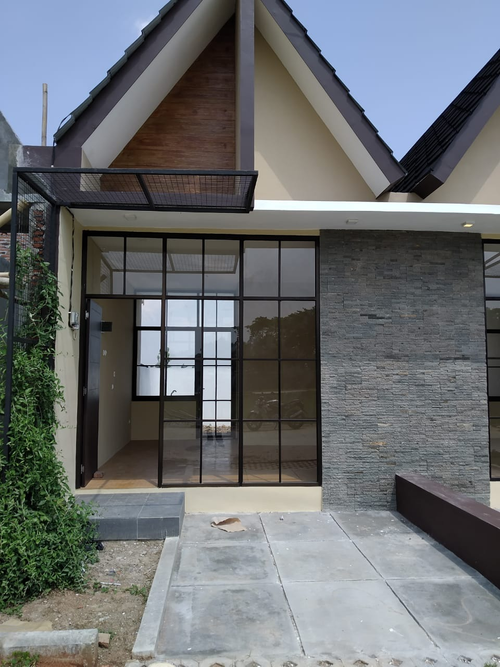 foto tampak rumah tipe B17 23/60 perumahan ARKANA RESIDENCE