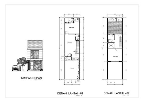 foto denah rumah tipe TULIP perumahan FOREST MANSION