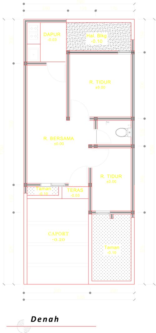 foto denah rumah tipe 36 Candella (288) perumahan G-Land Katapang Residence 1