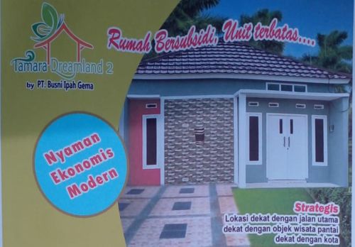 foto tampak rumah tipe 36 perumahan Perumahan Tamara Dreamland 2