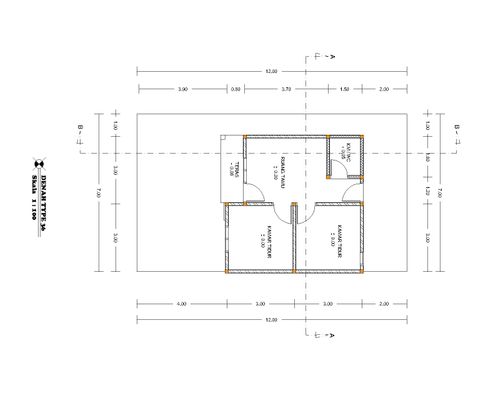 foto denah rumah tipe 36/84 perumahan Marlindo Residence
