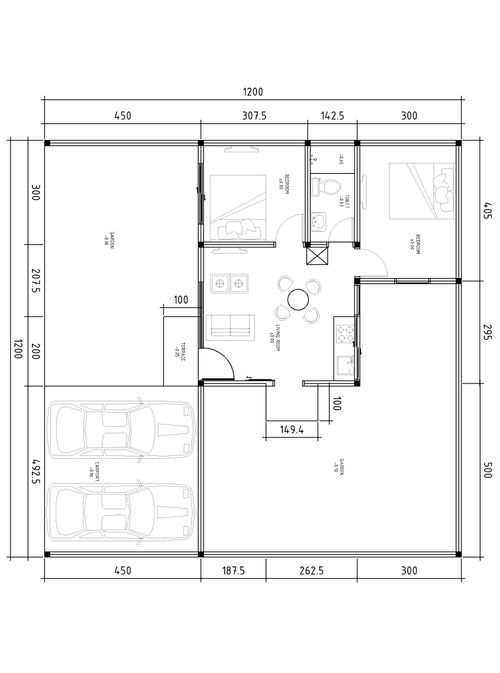foto denah rumah tipe D Khusus 48,5/143 perumahan ARKANA RESIDENCE