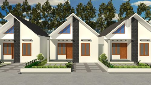 foto tampak rumah tipe 39/98 perumahan Marlindo Residence