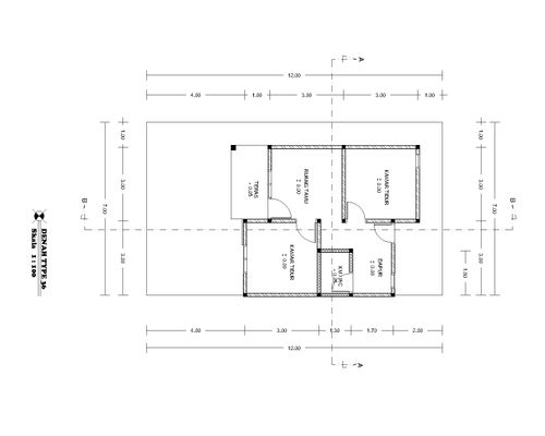 foto denah rumah tipe 39/98 perumahan Marlindo Residence