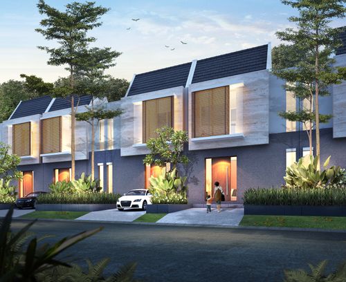 foto tampak rumah tipe Cemara perumahan KHAYANGAN RESIDENCE