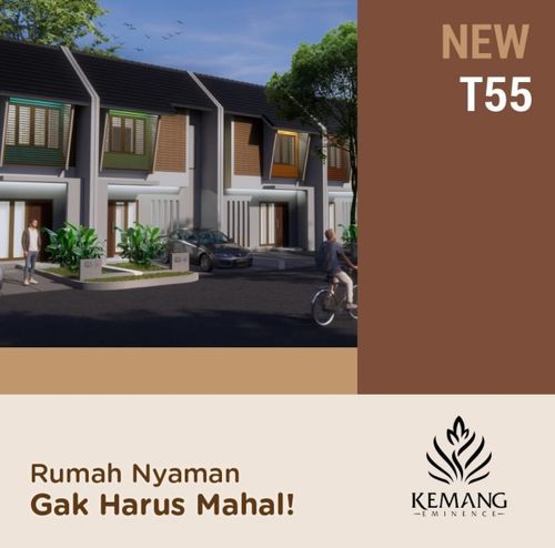 foto tampak rumah tipe 55/90 perumahan KEMANG EMINENCE