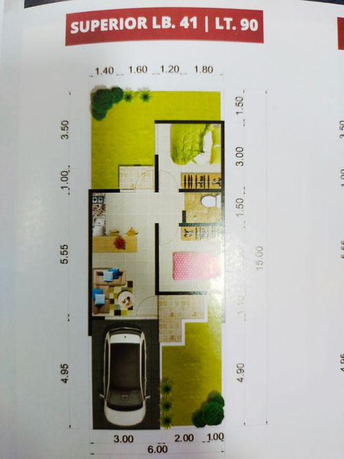 foto denah rumah tipe FUJITA SUPERIOR perumahan Osaka Blossom