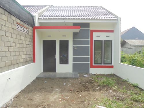 foto tampak rumah tipe 36 perumahan Tanjungsari Regency