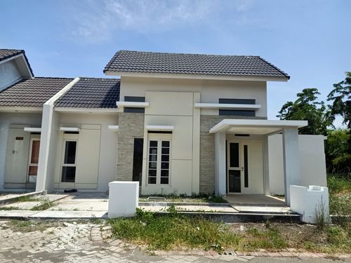 foto tampak rumah tipe ALMANSA SUDUT perumahan Valencia Terrace