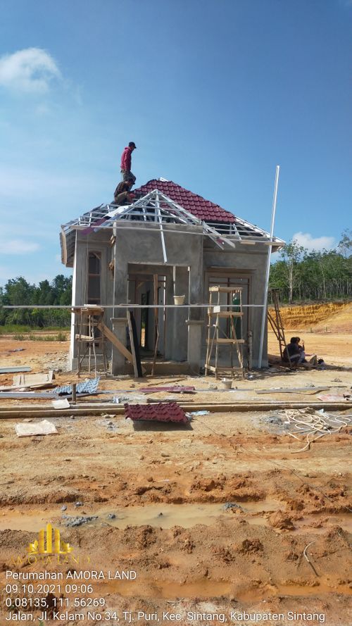 foto tampak rumah tipe 36 perumahan AMORA LAND