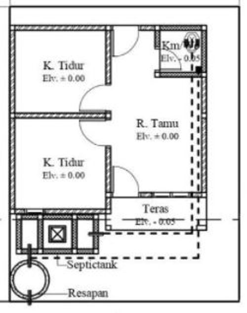 foto denah rumah tipe 36/102 perumahan AKASIAGIRI LAND