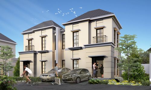foto tampak rumah tipe NEW SIENA 161.57/70 perumahan Casa De Viola