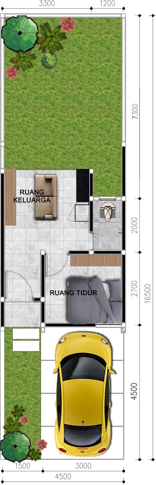 foto denah rumah tipe Neo Palem Merah - J1 perumahan Talaga Bestari