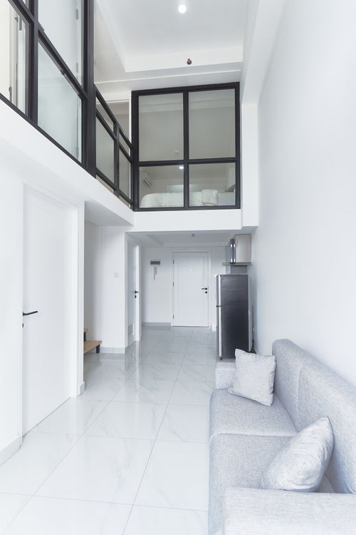 foto tampak rumah tipe Loft B perumahan Apartemen Kingland Avenue
