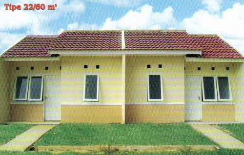 foto tampak rumah tipe 22 perumahan Alam Pesona Wanajaya