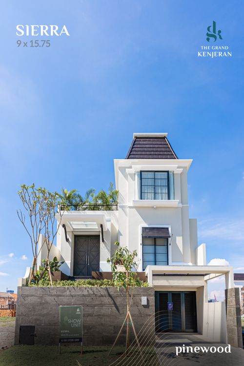 foto tampak rumah tipe SIERRA perumahan The Grand Kenjeran