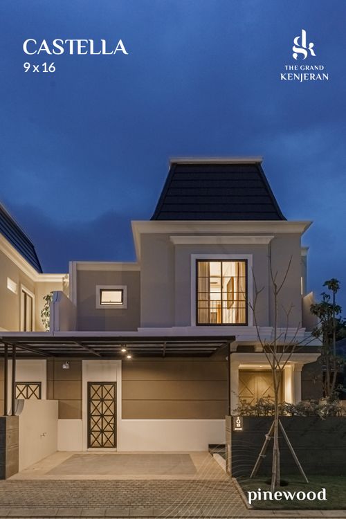foto tampak rumah tipe CASTELLA perumahan The Grand Kenjeran