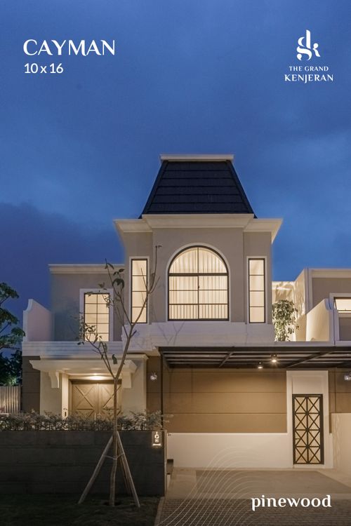 foto tampak rumah tipe CAYMAN perumahan The Grand Kenjeran
