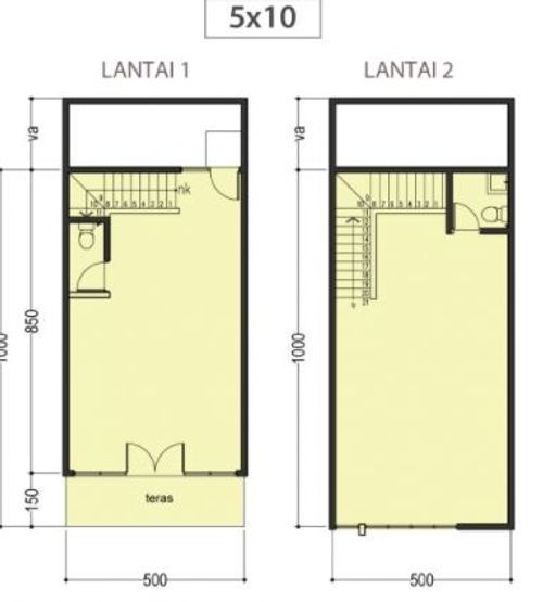 foto denah rumah tipe 100/60 perumahan Royal Sentraland