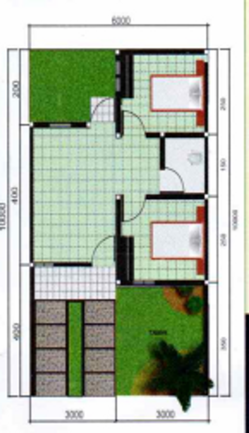 foto denah rumah tipe Blok D2 D3 D4 D5 D6 perumahan PESONA ALAM CISUGIH