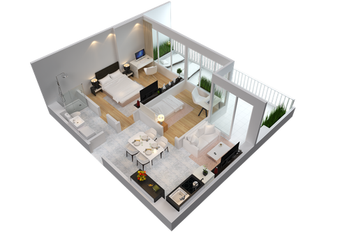 foto denah rumah tipe 2 LDK PB perumahan 88 Avenue