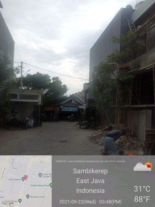 foto posisi tengah perumahan graha anugrah 1